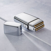 Rasoir professionnel rechargeable en m&eacute;tal FOILFX02 silver