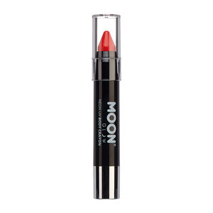 Crayon néon corps et visage Moon Glow rouge,  Crayon néon corps et visage Moon Glow rouge