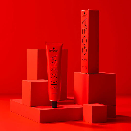 Coloration permanente Igora Royal 3-68 ch&acirc;tain fonc&eacute; chocolat rouge