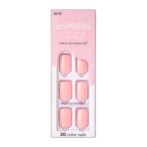 Faux ongles impress color pick me pink
