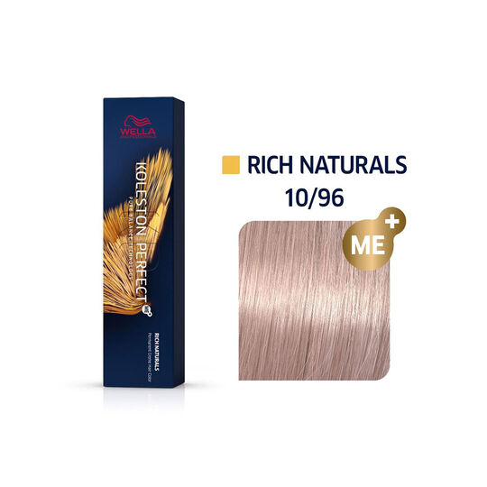Coloration permanente Koleston Perfect Me+ 10/96 blond super clair fum&eacute; violine