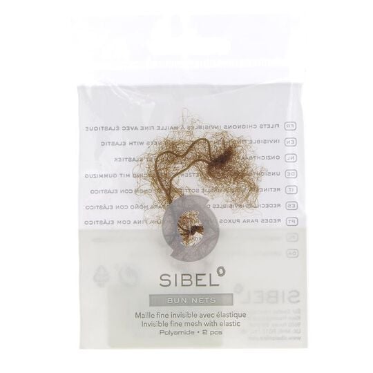 Filets à chignon invisibles x 2 châtain clair