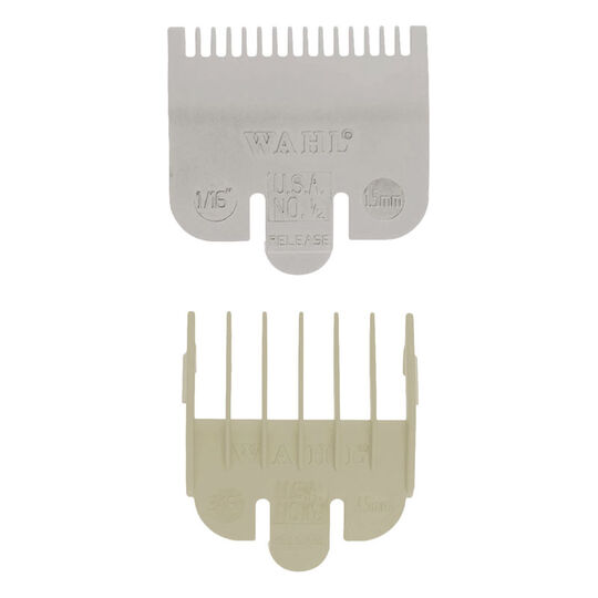Guide de coupe pour tondeuses de coupe n&deg; 0.5 / 1.5mm + n&deg;1.5 / 4.5mm