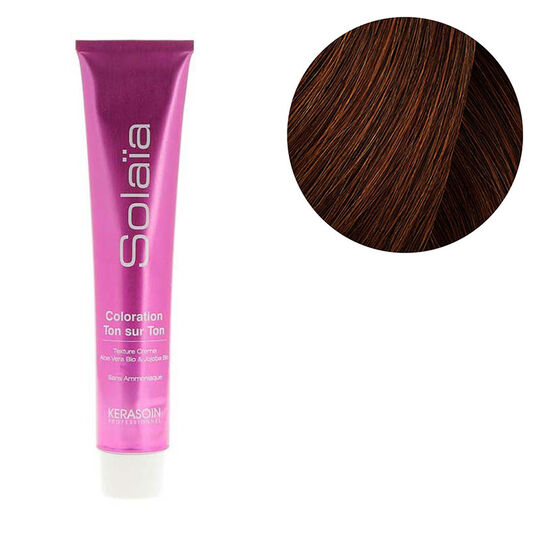 Coloration ton sur ton Sola&iuml;a 5.4 ch&acirc;tain clair cuivr&eacute;