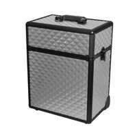 Valise 2 &eacute;tages argent&eacute;e 3D