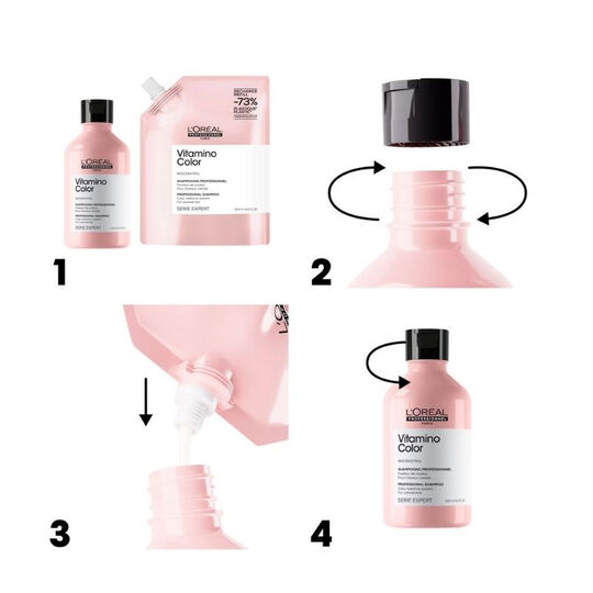 Duo recharge Vitamino Color + shampooing 500ml