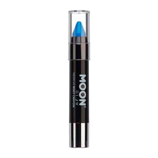 Crayon n&eacute;on corps et visage Moon Glow bleu