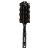 Brosse &agrave; brushing noire en poils de sanglier 50mm