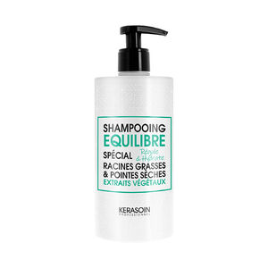 Shampooing équilibre racines grasses pointes sèches 500ml,  Shampooing équilibre racines grasses pointes sèches 500ml