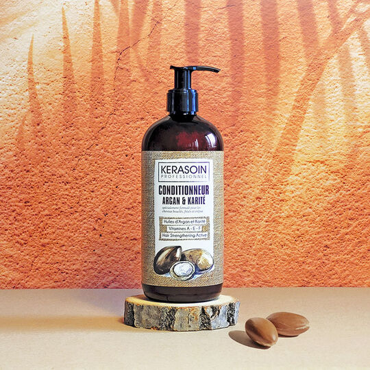 Conditionneur cheveux boucl&eacute;s fris&eacute;s Argan & Karit&eacute;