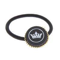 Elastique couronné Noir