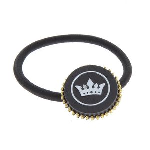 Elastique couronné Noir,  Elastique couronné Noir