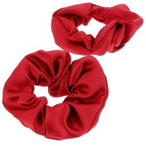 Chouchous satin&eacute;s x 2 rouge