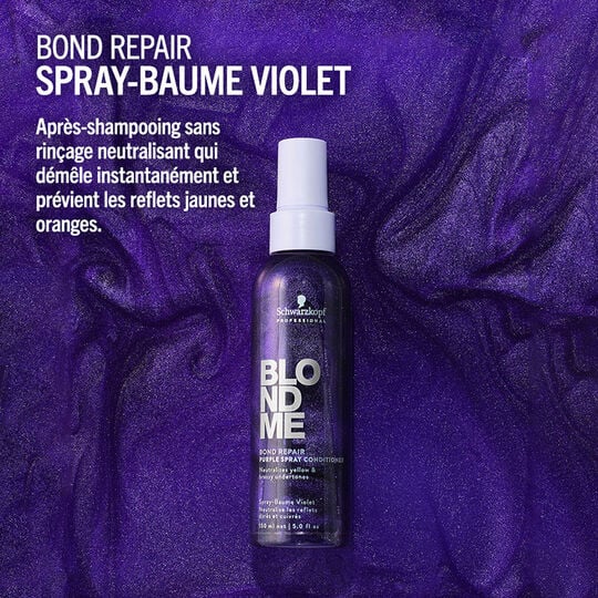 Spray-baume violet Blondme Bond Repair Neutralisant
