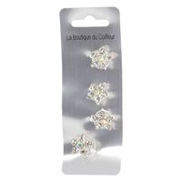 Ressort bijoux de cheveux strass étoile,  Ressort bijoux de cheveux strass étoile