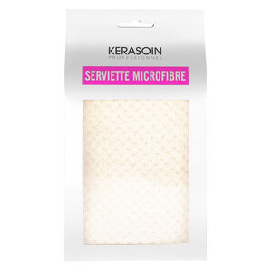 Serviette microfibre blanc crème