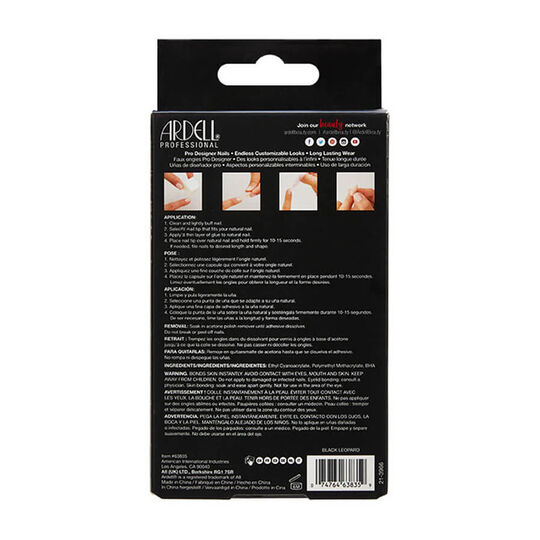 Faux ongles Nail Addict black leopard,  Faux ongles Nail Addict black leopard