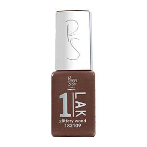 1-LAK vernis semi-permanent 3 en 1 glittery wood