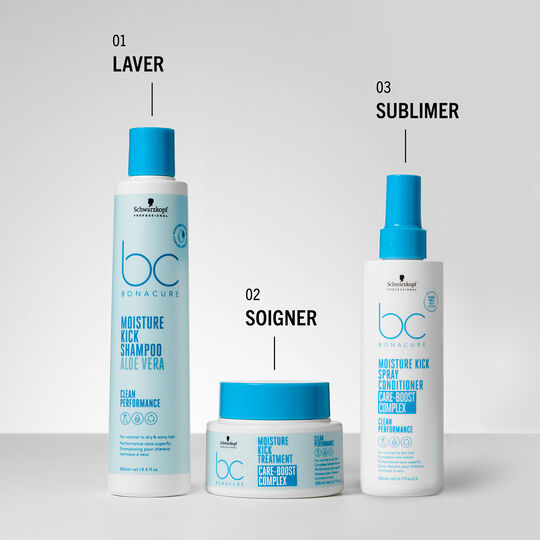 Shampooing hydratant aloe vera BC Moisture Kick 250 ml