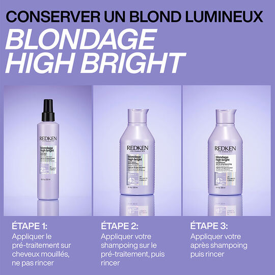 Pr&eacute;-traitement illuminant pour cheveux blonds Blondage High Bright