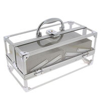 Vanity transparent avec tiroirs