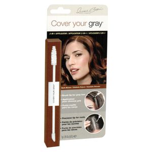 Mascara cheveux applicateur 2 en 1 ch&acirc;tain fonc&eacute;