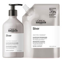 Duo recharge déjaunissant Silver + shampooing 500ml