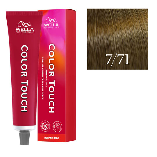 Coloration semi-permanente Color Touch 7/71 blond marron cendr&eacute;