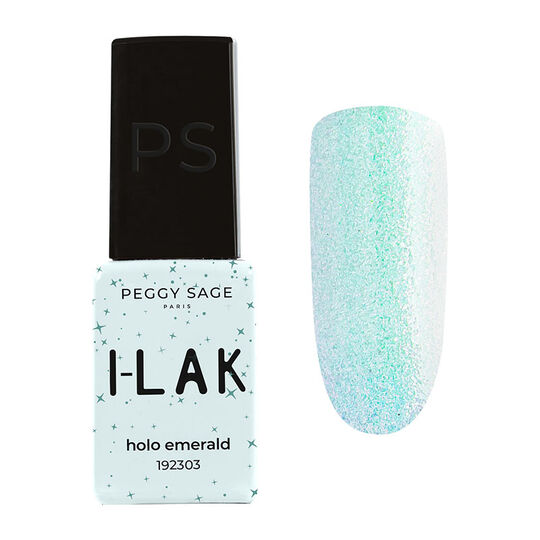 Vernis semi-permanent I-Lak mini holo emerald