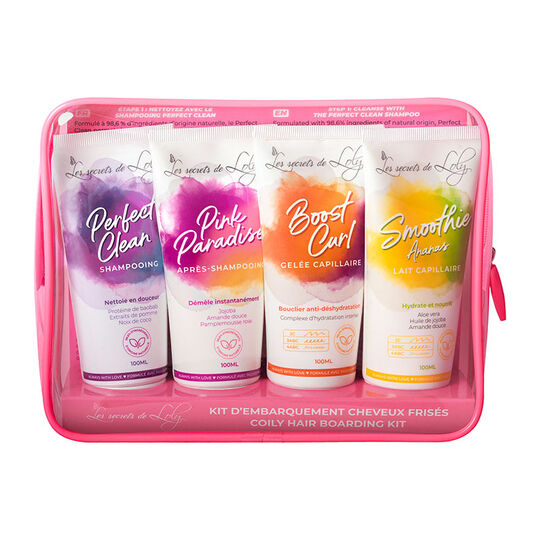 Kit d'embarquement pour cheveux fris&eacute;s