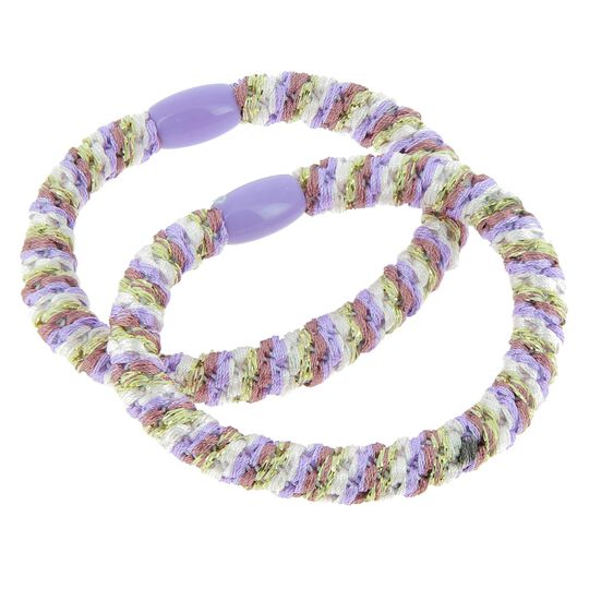 &Eacute;lastiques tiss&eacute;s sans m&eacute;tal violet clair
