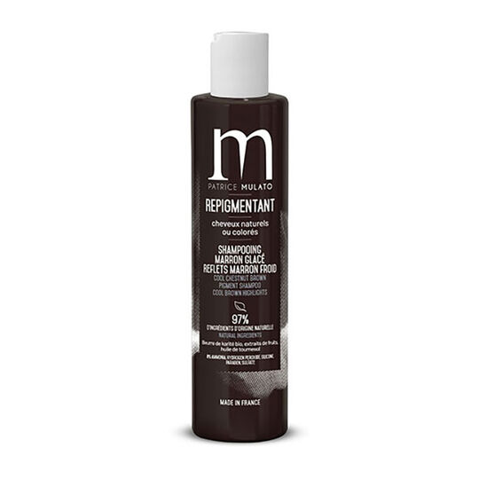 Shampooing repigmentant cheveux naturels ou color&eacute;s marron glac&eacute;
