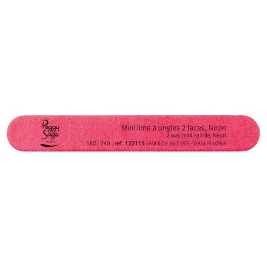 Mini lime &agrave; ongles n&eacute;on ongles naturels 180/240 pink