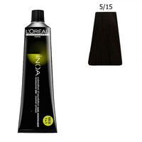 Inoa Coloration sans ammoniaque 5.15 ch&acirc;tain clair cendr&eacute; acajou