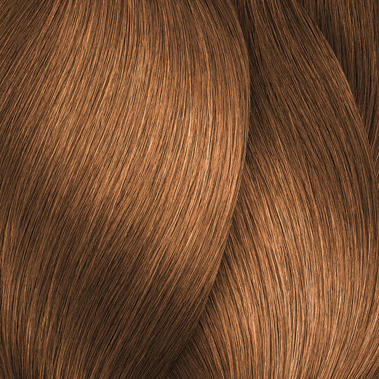 Coloration cr&egrave;me de beaut&eacute; Majirel 8.34 blond clair dor&eacute; cuivr&eacute;