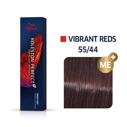 Coloration permanente Koleston Perfect Me+ 55/54 ch&acirc;tain clair acajou cuivr&eacute; intense