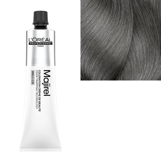 Coloration cr&egrave;me de beaut&eacute; Majirel 7.1 blond cendr&eacute;