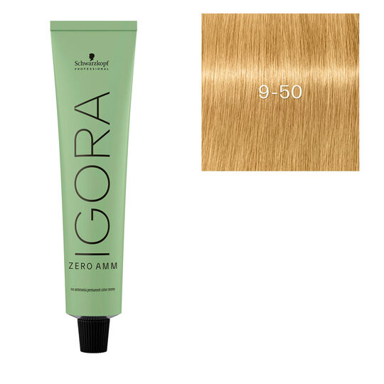 Coloration Igora Zero Amm 9-50 blond tr&egrave;s clair cover dor&eacute;