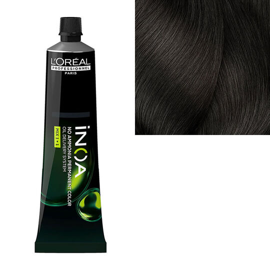 Coloration sans ammoniaque Inoa 5.0 ch&acirc;tain clair ultra profond fondamentale