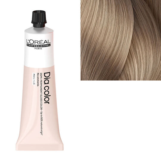 Coloration ton sur ton Dia Color 9.82 blond tr&egrave;s clair moka iris&eacute;