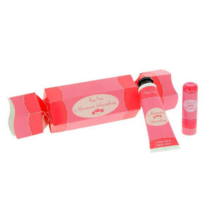 Cracker Noël macaron framboise