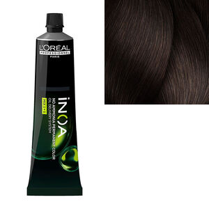 Coloration sans ammoniaque Inoa 5.8 ch&acirc;tain clair mocca
