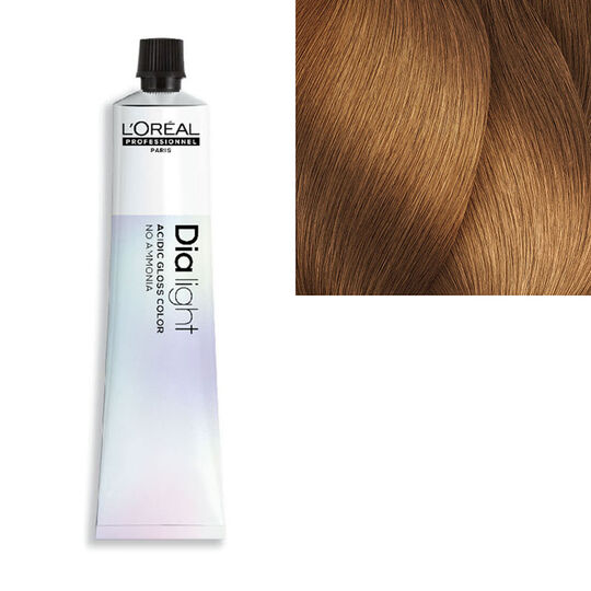Coloration ton sur ton Dialight 8.34 blond clair dor&eacute; cuivr&eacute;