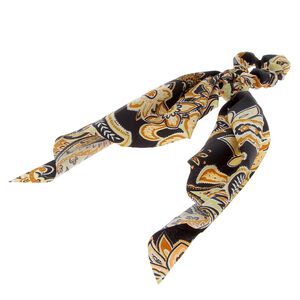 Chouchou foulard façon bandana noir