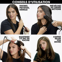 Brosse soufflante 2-en-1 Duet Blowdry blanc