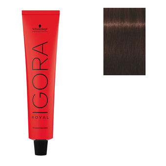 Coloration permanente Igora Royal 4-68 châtain chocolat rouge