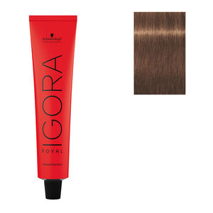 Coloration permanente Igora Royal 7-57 blond dor&eacute; cuivr&eacute;