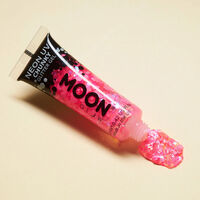 Gel n&eacute;on &agrave; grosses paillettes Moon Glow rose vif
