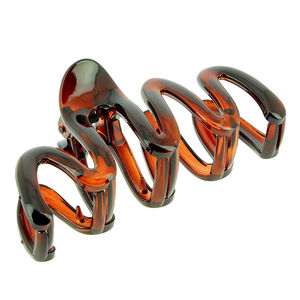 Pince croco plastique zigzag écaille