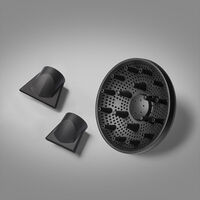 Sèche cheveux Falco gris métallisé et or,  Sèche cheveux Falco gris métallisé et or